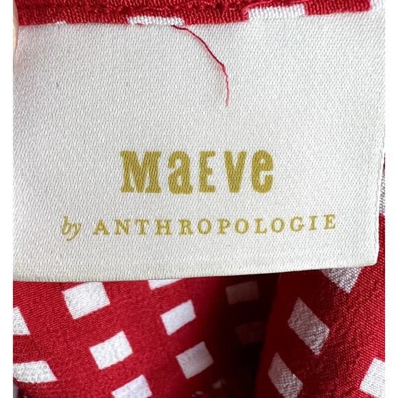 Maeve By Anthropologie Mini Dress Women XXS Gingham Check Coquette Party - Picture 3 of 10